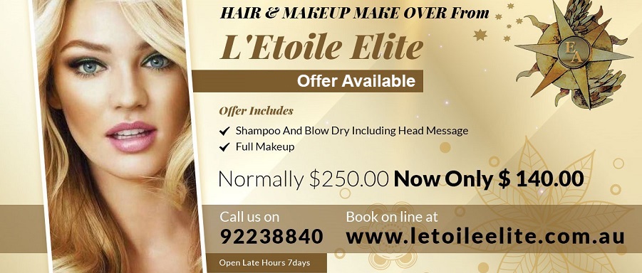 HAIR & MAKEUP MAKE OVER From L'Etoile Elite